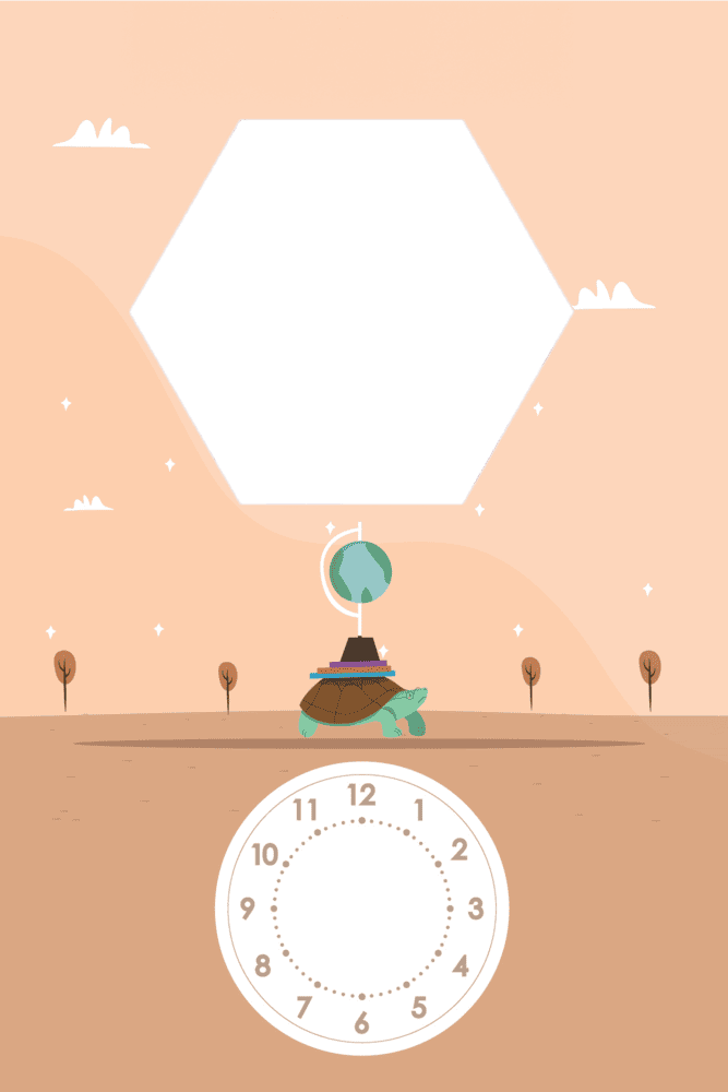 Χελώνα στο ταξίδι της μελέτης